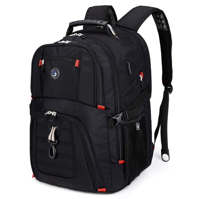 Backpack laptop backpacks usb charging travel men computer business lock theft anti water resistant college port women inch daypack casual