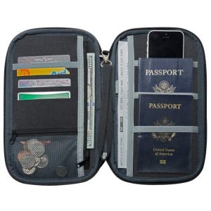 Passport holder wallet travel organizer document rfid wallets bags traveling walmart